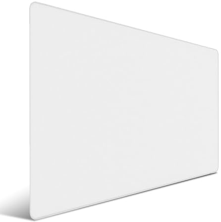 Minimalistisches Schreibtisch-Mauspad, groß, 1000 x 600 mm, rutschfeste Oberfläche, langlebig und glatt für Gaming, Arbeit und Kreativität, Weiß