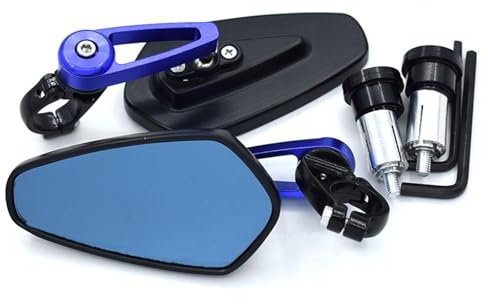Lenkerendenspiegel Universal 7/8 22mm Motorrad Lenker Rückspiegel Für Y&AMAHA Für MT-07 Für MT-09 Für R1 Für R6 Für R15 Für R25(C)