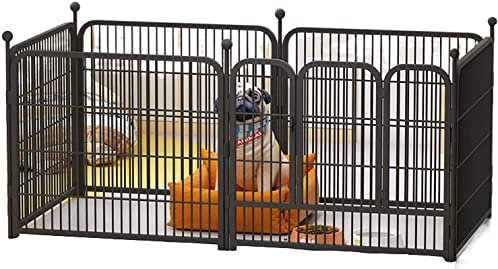 Hundekäfig Haustierkäfig Innen Haustierzaun Großer Raum Verbindungsstange Montage Kleine Und Mittlere Katzen Und Hunde Und Größen,Schwarz,S