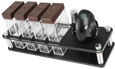 Juego de recipientes de almacenamiento de café con textura acrílica ajustable para botellas pulverizadas, adecuado para uso doméstico u oficina