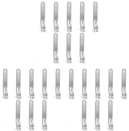 ISKDJBJG 24 Pieces Mini Pry Bar Stainless Steel Flat Bar Multifunction Small Pry Bar Mini Crowbar Survival Opener Tool Set