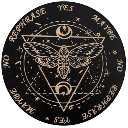 Tabla de péndulo para adivinación - tablas de espiritismo con letras de madera punteros - Ouija juego de mesa adivinación para principiantes y amigos