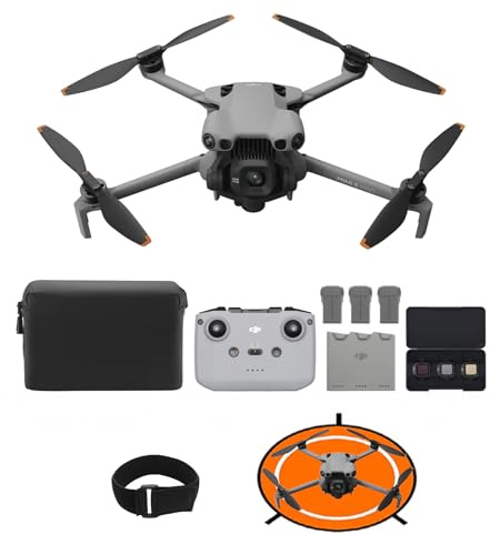 DJI Mini 5 Pro Fly More Combo mit DJI RC-N3, 4K Drohne mit Kamera, 1-Zoll CMOS, Omnidirektionaler Hinderniserkennung, ActiveTrack 360°, 225°-Gimbal-Rotation, 3 Akkus, C0 (Landeplatz + Gummiband)