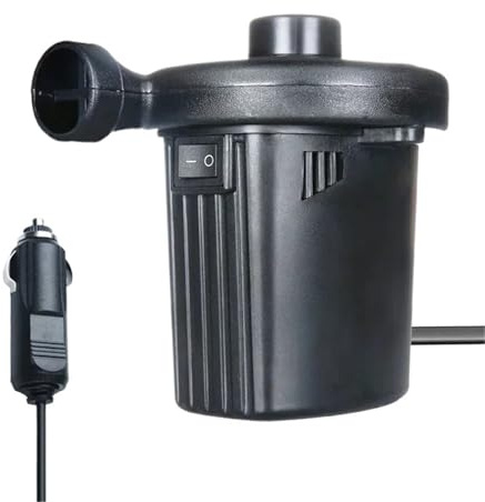 1 pompa ad aria elettrica portatile, compressore gonfiabile for materassino, piscina, gonfiatore ad aria veloce(12V For Car)