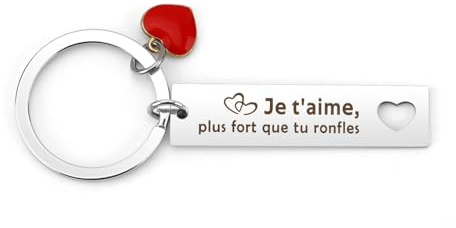 Cadeau Saint Valentin pour Homme Porte Clef Cadeau Mari Cadeaux pour Son Copain Copine Couple Amoureux Cadeaux Anniversaire Mari Original pour ma Femme Utile pour St Valentin Fête Mariage Noel