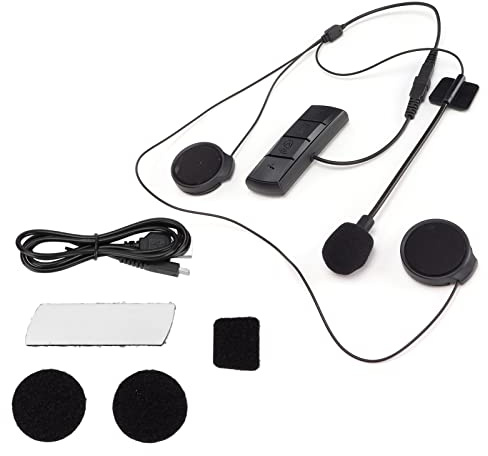 Bewinner M7 Motorcycle Helmet Headset with Bluetooth 5.0, Built-in Speakers & Mic for Hands-Free Calls, Music, GPS Navigation, Easy Helmet Installation