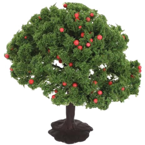 Tofficu Arbre Miniature Artificiel Pommier Modèle de Décor 7 Pouces