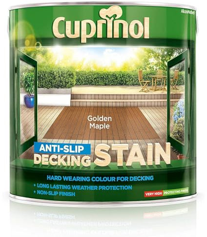 Cuprinol 2.5 Litres anti slip Decking Stain - Golden Maple