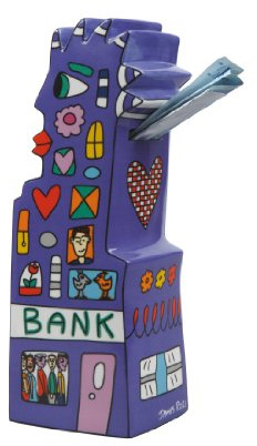 Goebel 26100057 James Rizzi Spardose - My Pointy Piggy Bank