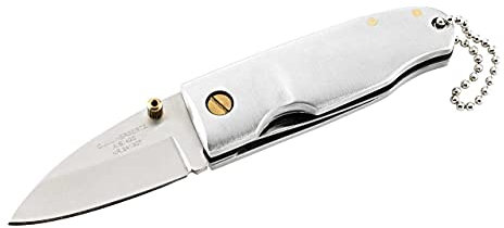 Herbertz Mini-Messer, rostfrei, Aluminium-Schalen, Einhandmesser, hochwertiges Klappmesser, scharfes Taschenmesser