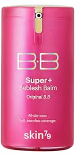 SKIN79 Super Plus Beblesh Balm Pink BB 40g All Day Lasting BB Cream - Made In Korea US exclusive Version K Beauty Flawless Radiant Base Foundation Makeup Blemish Cover Tinted Moisturizer Pink 21 color