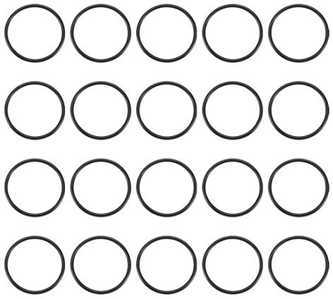 sourcing map O-Ringe 25 mm AD 22 mm ID 1,5 mm Breite 20Stk | Nitrilkautschuk metrische Dichtung