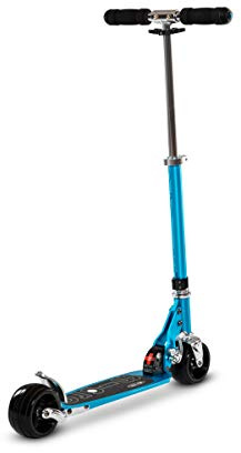 Micro® Rocket | Patinete de 2 Ruedas Extra Anchas 120 mm| Mayor Estabilidad | Scooter de Aluminio Plegable | Altura Ajustable 66 a 96 cm| Pata de Cabra | Ligero 3,85kg | Adolescentes y Adultos