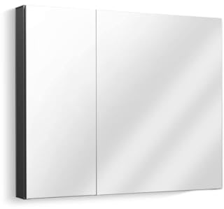 Kohler 81146-DA1 Maxstow Frameless Surface Mount Bathroom Medicine Cabinet, 30 in. W x 24 in. H, Dark Anodized Aluminum