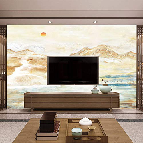 Mur de fond TV salon TV décoration murale paysage paysages peinture murale papier peint papier peint 3d foot gris noir poster pierre photo salon new york graffiti chambre -250cm×175cm
