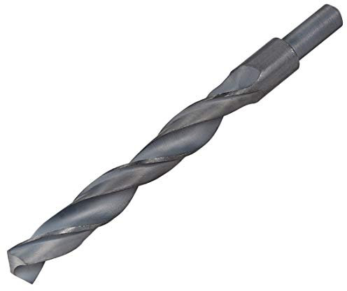 sourcing map Reduced Shank Twist Drill Bits 18mm High Speed Steel 4241 with 1/2 Inch Shank for Aluminum Alloy Steel Metal Plastic Wood