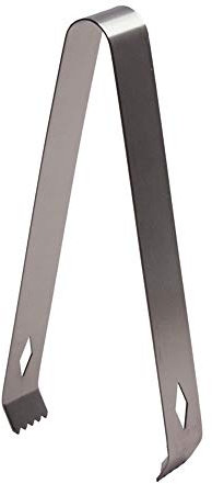 Pinze per ghiaccio in acciaio inox, 3 pezzi, per dolci e caramelle, a braccia lunghe, per buffet, barbecue, bordi smerlati con denti per matrimoni, bar, feste, cucina