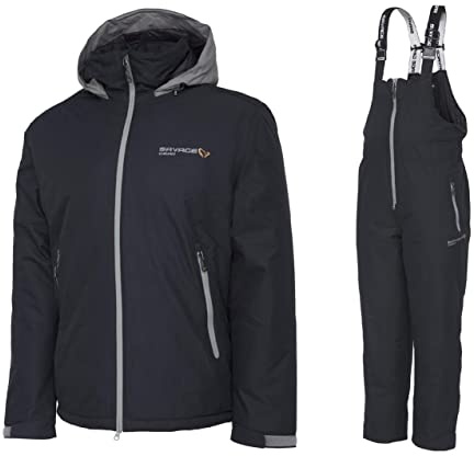 Savage Gear Thermo Suit Gr. S Thermoanzug 2-teiliger Winteranzug Jacke und Hose gefüttert