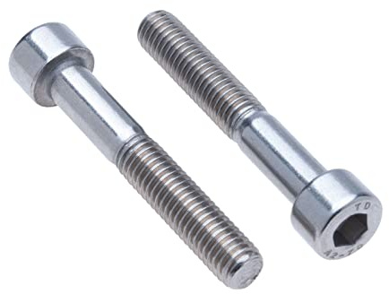 Cilindro Tornillos de Cabeza Hexagonal M10x60 (Paquete de 2) A2 de Acero Inoxidable Hexagonal Socket Allen Key Hex Tornillo Tornillos de Rosca Tornillos Cilíndricos Estándar DIN912 (10mm x 60mm)