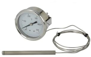 CG94 Termómetro Universal de Acero Inoxidable para Hornos, 0-500° F, Blanco