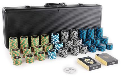 Riverboat Gaming High Roller Tournament Poker Chipset - 14g 500 Stück nummerierte Poker Chips - Niedrige Einsätze