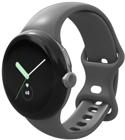 Google | Pixel Watch | Android Smart Watch with Fitbit Activity Tracker | Fitness and Sleep Tracker with Heart Rate Monitor | 41mm (Polished Silver Case with Band