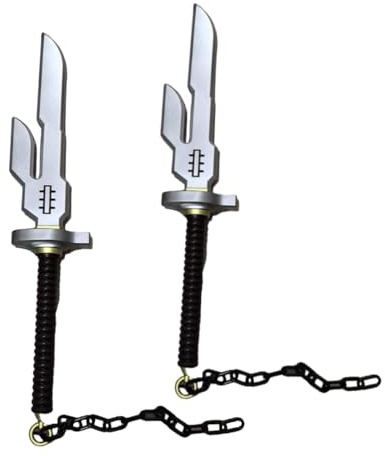 damdos Halloween Prop 61 cm dolt svärd för Fusshi-iguro Cosplay, 2 st Fushioguro för Toojjjji-svärd inverterat spjut av himlen kostym födelsedagspresenter (2 st set), Inverted Spear of Heaven, 26inch