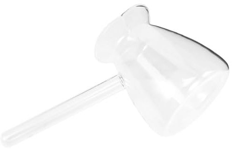 SECFOU Glass Creamer Pitcher with Long Handle 350ml Borosilicate Glass Milk Frother Cup for Coffee and Tea Brewing