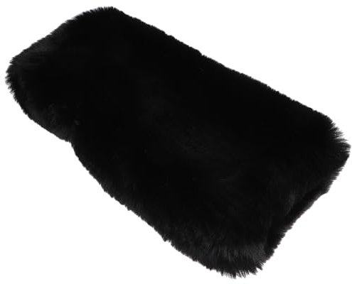 VALICLUD Kunstpelz-handmuffe für Damen und Herren Schwarz Warme Wintermuffe aus Kunstfell ca Handschuheersatz für Kalte Tage