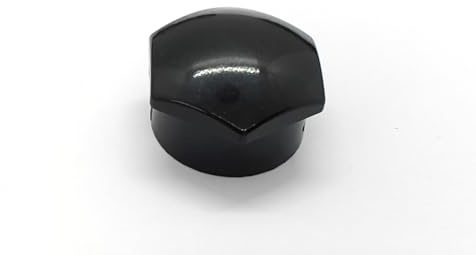 Partsdealers Wheel Nut Covers - Durable Bolt Covers Caps (4, Glossy Black, 20mm Locking)