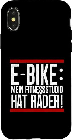 E-Bike Mein Fitnessstudio Hat Räder Akku Fahrrad Hülle für iPhone X/XS