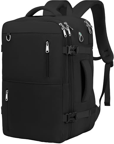 Mochila Viaje Cabina Avion 40x20x25 para Ryanair, 20L Mochila Cabina Equipaje de Mano Bolso Mochilas Hombre para Portatil de 14 Pulgadas Travel Backpack, con Orificio De Carga Y Bolsillo Antirrobo