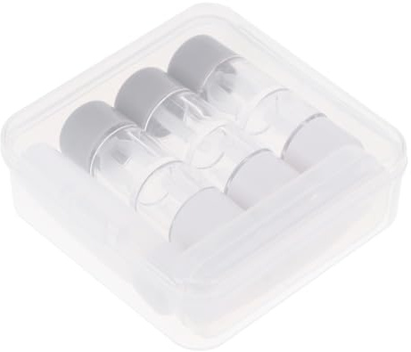 Beaupretty Coffret D'objectifs Transparent 3 Pièces avec Boîte De Rangement Étanche Et Accessoires Lentilles, Plastique Compact pour Voyage Bureau École Sport, Organisateur D'objectifs Multifonction