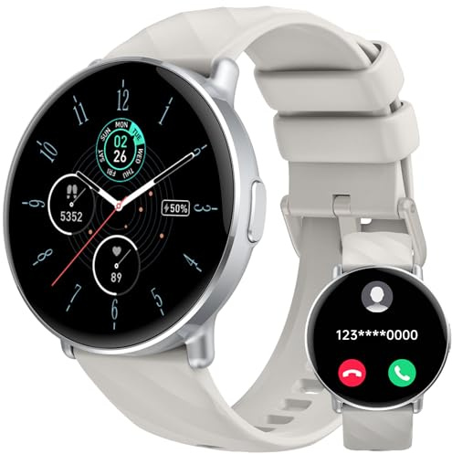 Montre Connectée Homme Femme, 1.39HD Smartwatch avec Appels Bluetooth, 112+ Mode Sport Montre Sport avec Podometre Cardiofrequencemetre Sommeil Spo2, IP68 Etanche Montre Connectee pour Android IOS
