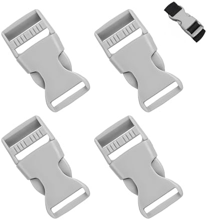 Ztolbriy 4 Stück Steckschnallen 25mm – Klickverschluss für Gurte & Rucksäcke | Hochwertiger Kunststoff – Hitzebeständig & Langlebig | Einfache Reparatur von Outdoor-Ausrüstung