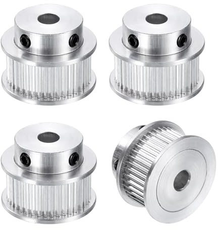 QUARKZMAN 4 Stück GT-2 40T Umlenkrolle 5mm Bohrung Zahnriemenscheibe | 40 Zähne, Aluminium, Passend Für 10mm Breite Zahnriemen, Für 3D-Drucker