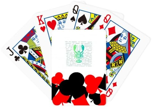 no/no Lobster Claws Huge Art Deco Fashion Symbol Poker Playing Card Classic Game