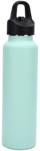 Srliya Botella de Agua Aislada Botella de Agua Deportiva Al Vacío de Doble Pared de Acero Inoxidable 316 con Boca de Taza sin Rosca para Gimnasio, Camping, Senderismo (25oz-700ml)