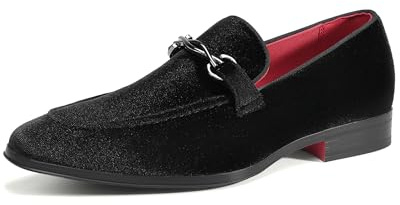 Bruno Marc Men's Dress Tuxedo Shoe Slip-on Classic Luxury Loafers,Size 12,Black,SBLS26008M