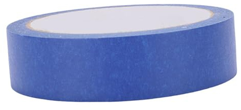 HEEPDD Toile pour la Peinture, Ruban de Peintre 4 Pièces, Ruban de Papier Adhésif à Retrait Facile, Outil Artisanal pour les Artistes de Bricolage et la Peinture Murale (BLUE)