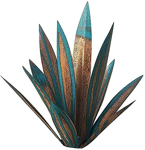 Ornamento, 35CM Tequila Rustico, Agave in Metallo Dipinto a Mano, Decorazioni pasquali Fai-da-Te in Metallo Agave Pianta Giardino Cortile Arte Prato Ornamenti per la casa, per Paletti da Giardino