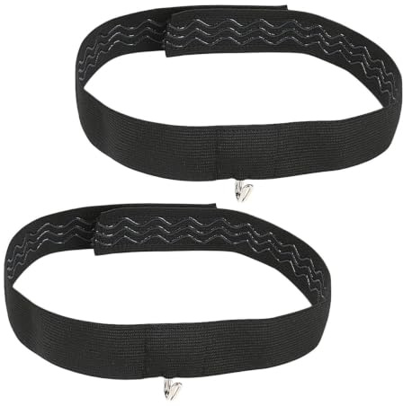 SHINEOFI 2 Pièces Bandeau Élastique Noir pour Lunettes Protège-arêtes de Nez en Polyester et Métal, Soutien Réglable pour Port Quotidien et Récupération Post-chirurgicale