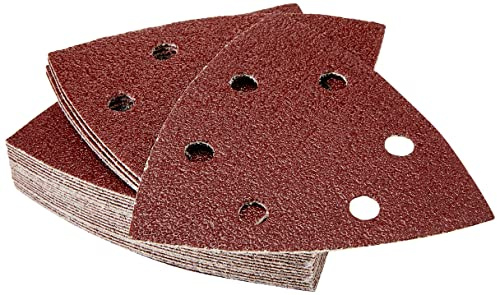 Bosch Home and Garden DIY 25tlg. Schleifblatt Set verschiedene Materialien für Deltaschleifer (Körnung 60, 6 Löcher) 2607019488