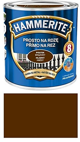 Hammerite Metallschutz-lack Lack Rostschutz 2,5 l Glänzend (Glänzend Braun)
