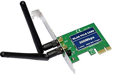 /G Adaptador WiFi PCI-Express Inalámbrico 300Mbps 2.4G Adaptador de Red inalámbrica Tarjetas PCIe Wi-Fi Adaptadores Wi-Fi