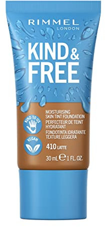 Rimmel Kind & Free Base de Maquillaje, Tono 410 Latte, 30 ml