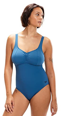 Speedo Damen Shaping AquaNite 1 Piece Badeanzug, Blau, 32