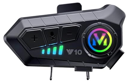 Docooler Y10 Motorcycle BT5.3 Intercom Headset Noise Cancellation Compatible with a Variety of Helmets