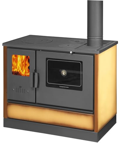 Küchenofen Holzherd Kaminofen Herd Gusseisen 7,9KW BimSchV2 EEK A+ 150mm