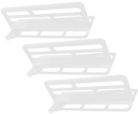 HOMSFOU 3piezas Tablero De Almacenamiento Divisor De Compartimentos Para Frigorífico Organizador De Clasificación Multifuncional Para Alimentos Separador Para Cocina Práctico Accesorio De